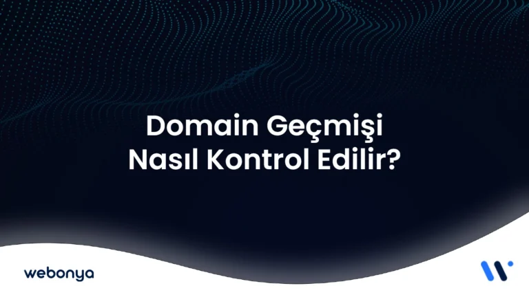 Domain Geçmişi Nasıl Kontrol Edilir