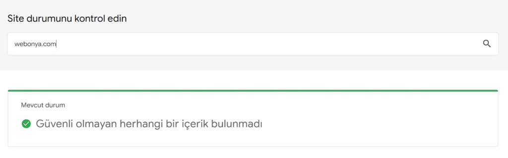 google güvenli tarama aracı