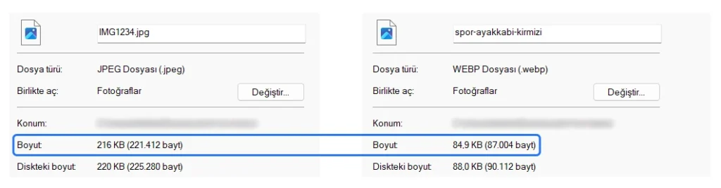 Görsel Boyutlarını Hız İçin Optimize Edin